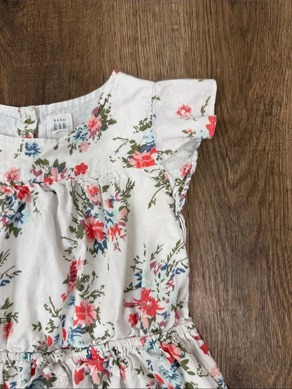 Baby Gap,Girls White Floral Summer Dress
